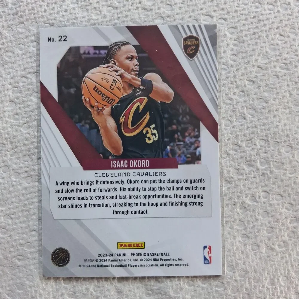 2023-24 Panini Phoenix - Isaac Okoro #22 Blue Ice